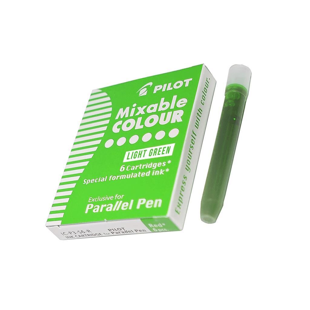 Pilot Parallel Pen Mürekkep Kartuş - Renk : Açık Yeşil 6 ad