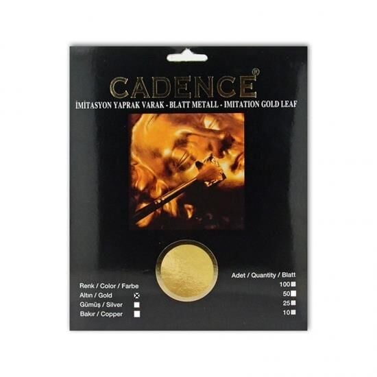 Cadence İmitasyon Yaprak Varak 50'li Altın