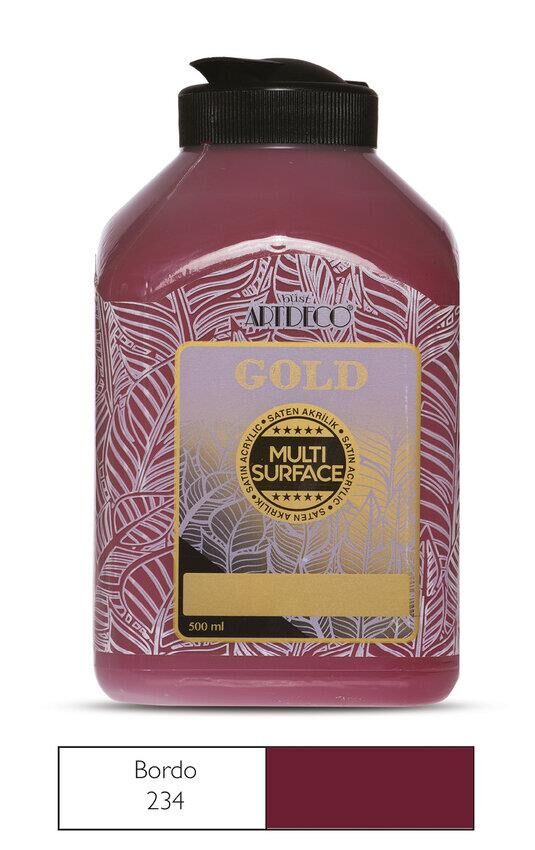 Artdeco Gold Multi Surface Akrilik Boya 500ml 234 Bordo