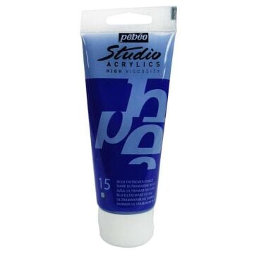 Pebeo Studio Yüksek Viskoziteli Akrilik Boya 100 ml Dark Ultramarine Blue 15