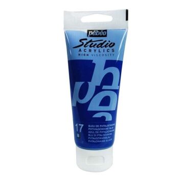 Pebeo Studio Akrilik Boya 100ml Tüp 17 Phthalocyanine Blue