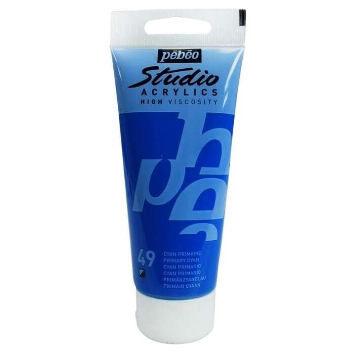 Pebeo Studio Akrilik Boya 100ml Tüp 49 Primary Cyan