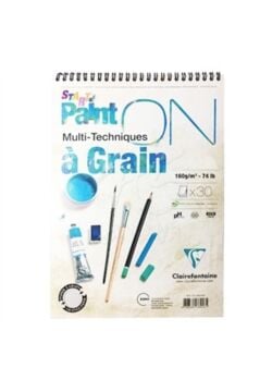 Clairefontaine Paınt On A Graın Start A3 Çizim Blok 160 Gram 30 Yaprak Resim Defteri Tekli