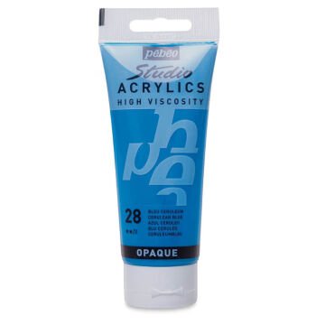 Pebeo Studio Yüksek Viskoziteli Akrilik Boya 100 ml Cerulean Blue 28