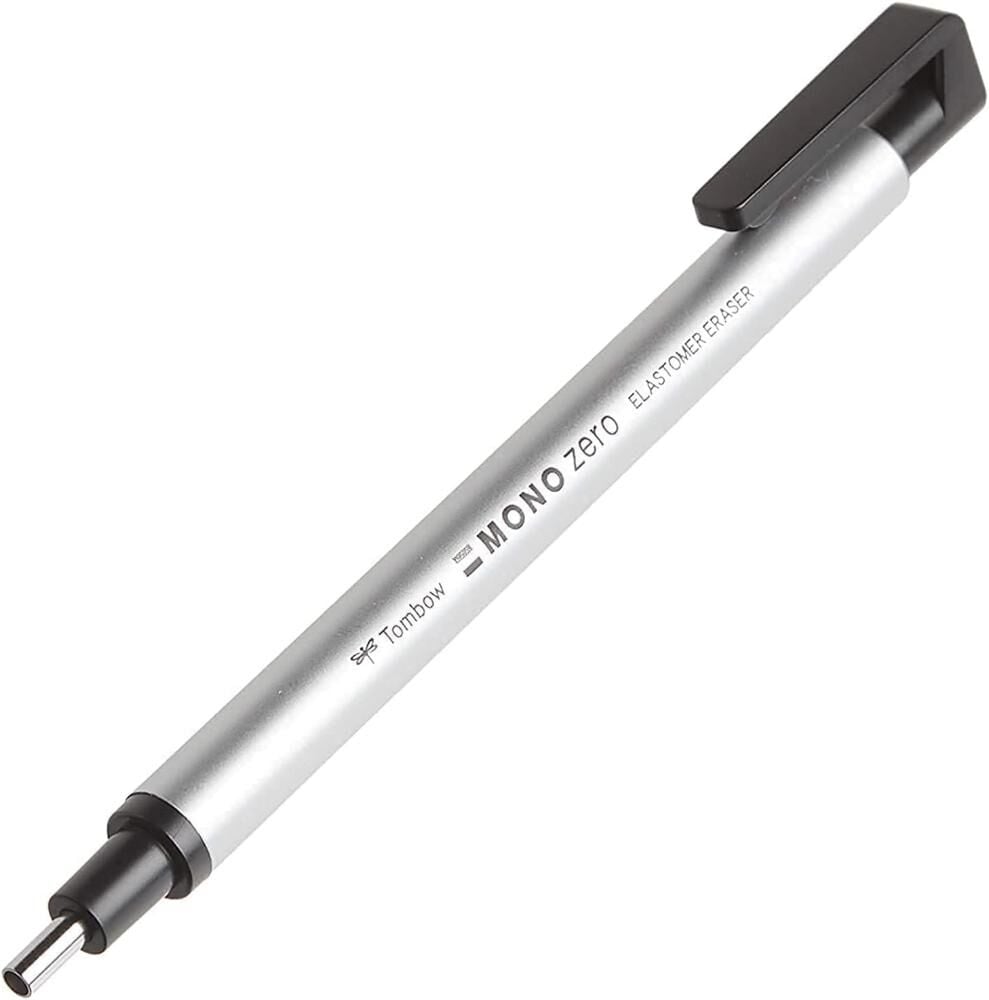 Tombow mono zero Kalem Silgi 2,3mm Gümüş