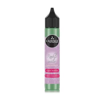 Cadence Renkli İnciler/Likit Mücevher 25ml 589 Metalik Antik Yeşil
