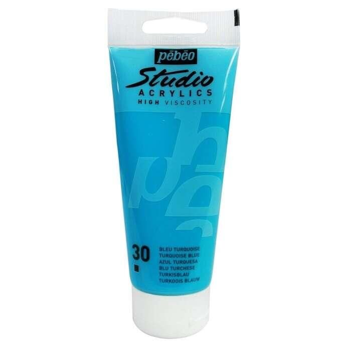 Pebeo Studio Yüksek Viskoziteli Akrilik Boya 100 ml Turquoise Blue 30