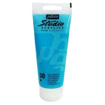 Pebeo Studio Yüksek Viskoziteli Akrilik Boya 100 ml Turquoise Blue 30