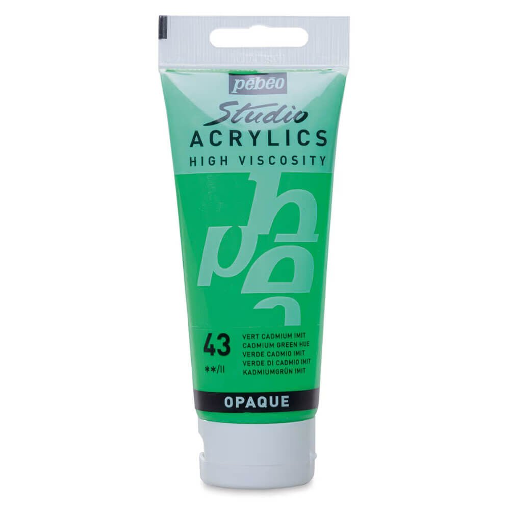 Pebeo Studio Yüksek Viskoziteli Akrilik Boya 100 ml Cadmium Green Hue 43