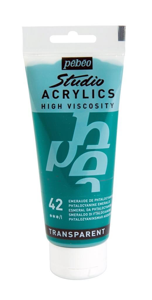 Pebeo Studio Yüksek Viskoziteli Akrilik Boya 100 ml Phthalocyanine Green 42