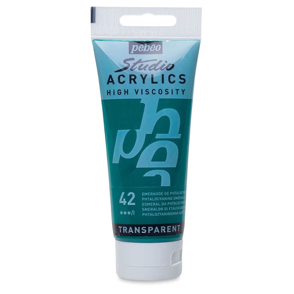 Pebeo Studio Yüksek Viskoziteli Akrilik Boya 100 ml Phthalocyanine Green 42