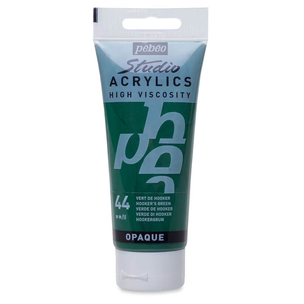 Pebeo Studio Yüksek Viskoziteli Akrilik Boya 100 ml Hooker’s Green 44