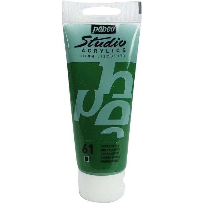 Pebeo Studio Akrilik Boya 100ml Tüp 61 Green Earth