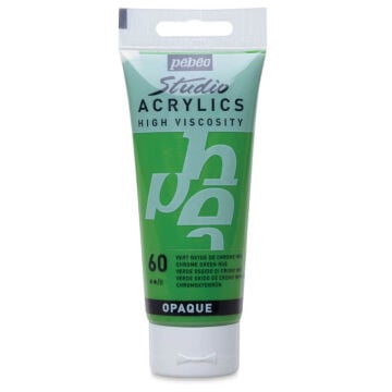 Pebeo Studio Yüksek Viskoziteli Akrilik Boya 100 ml Chrome Green Hue 60
