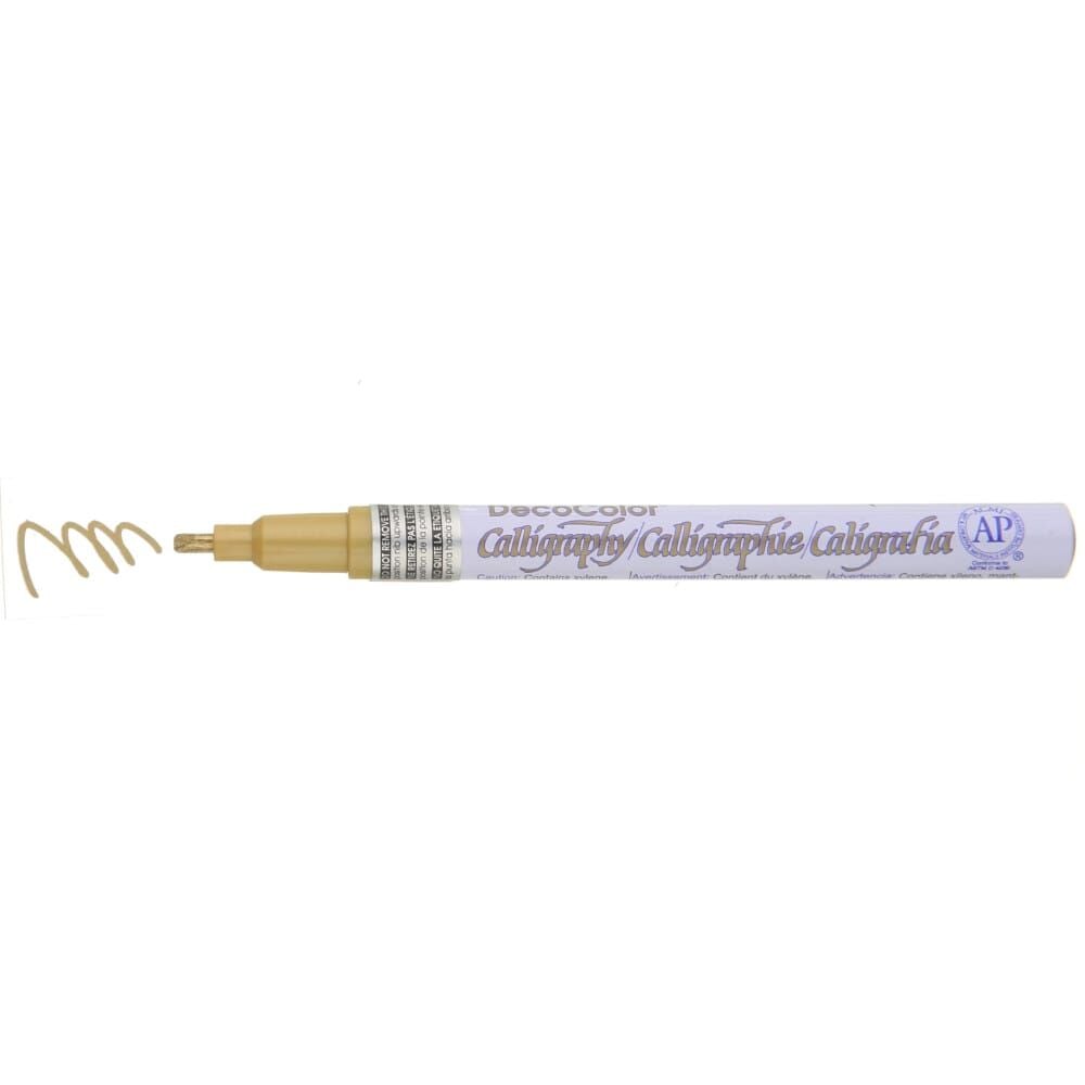 Marvy DecoColor Kaligrafi Marker Kalemi 2 mm Altın Yaldız 125S