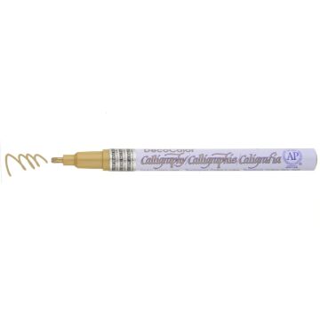 Marvy DecoColor Kaligrafi Marker Kalemi 2 mm Altın Yaldız 125S