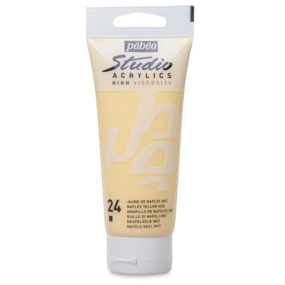 Pebeo Studio Yüksek Viskoziteli Akrilik Boya 100 ml Naples Yellow Hue 24