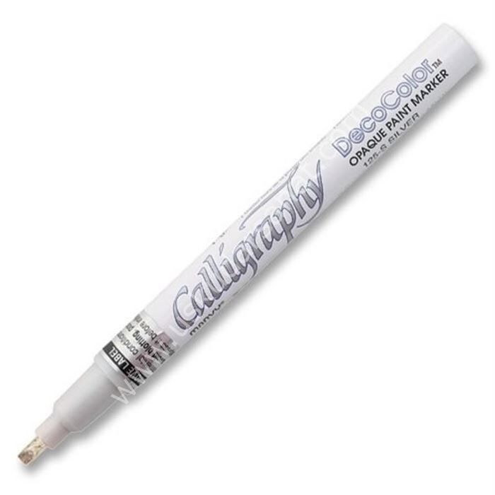Marvy Decocolor Calligraphy Gümüş Yaldız Kaligrafi Kalemi 2 mm