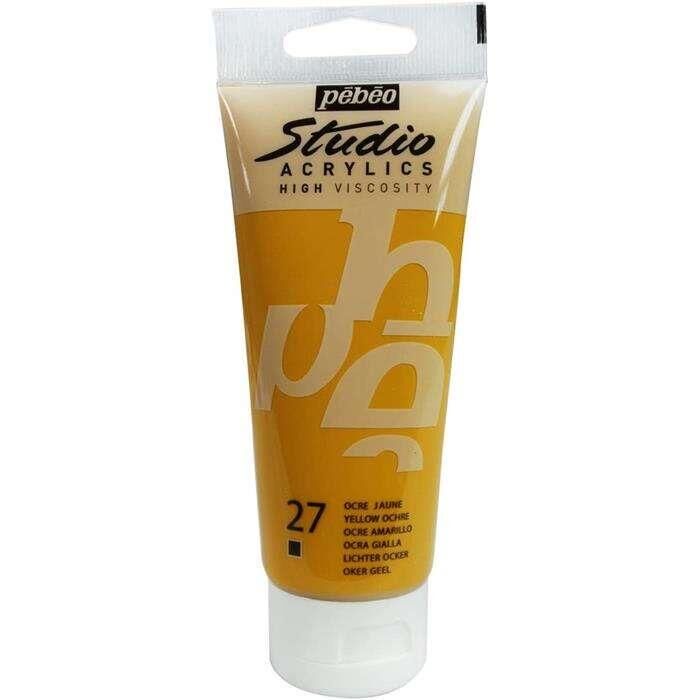 Pebeo Studio Yüksek Viskoziteli Akrilik Boya 100 ml Yellow Ochre 27