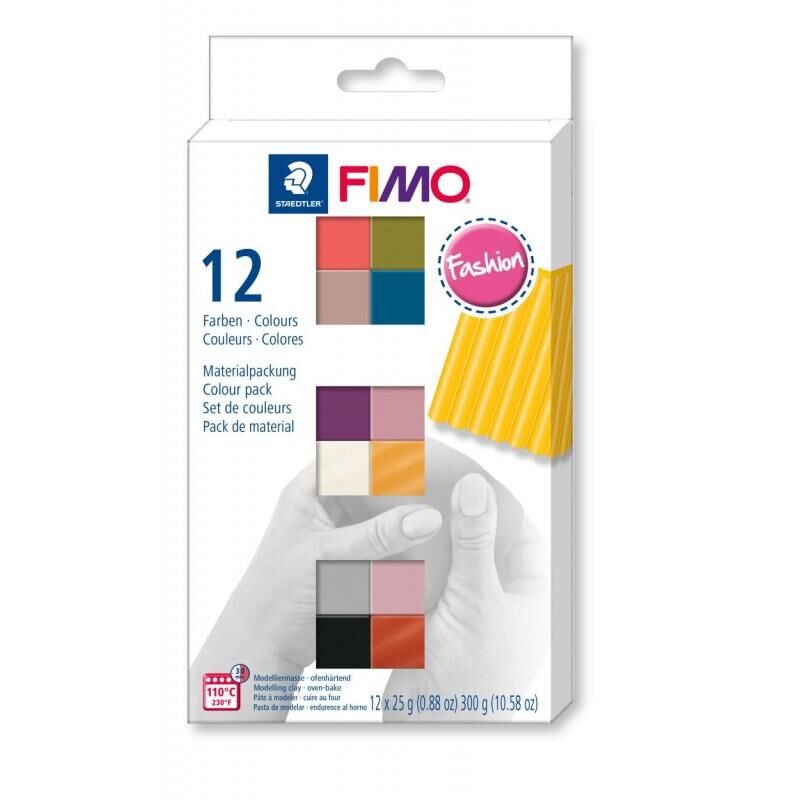 Fimo Modelleme Kili Moda Renkler 12 li Set 12x25 gr - 8023C12-5