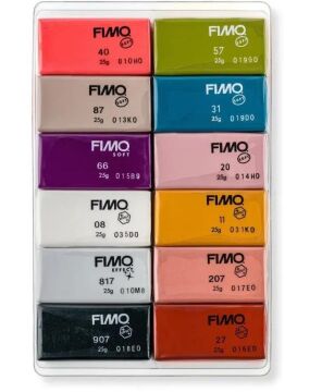 Fimo Modelleme Kili Moda Renkler 12 li Set 12x25 gr - 8023C12-5