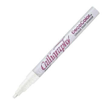 Marvy DecoColor Kaligrafi Marker Kalemi 2 mm Beyaz 125S