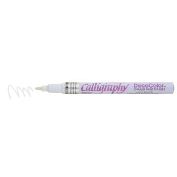 Marvy DecoColor Kaligrafi Marker Kalemi 2 mm Beyaz 125S
