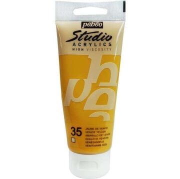 Pebeo Studio Yüksek Viskoziteli Akrilik Boya 100 ml Venice Yellow 35