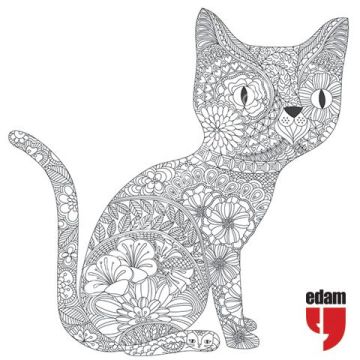 Kedi Nerede? Yetişkinler İçin Bir Boyama Kitabı