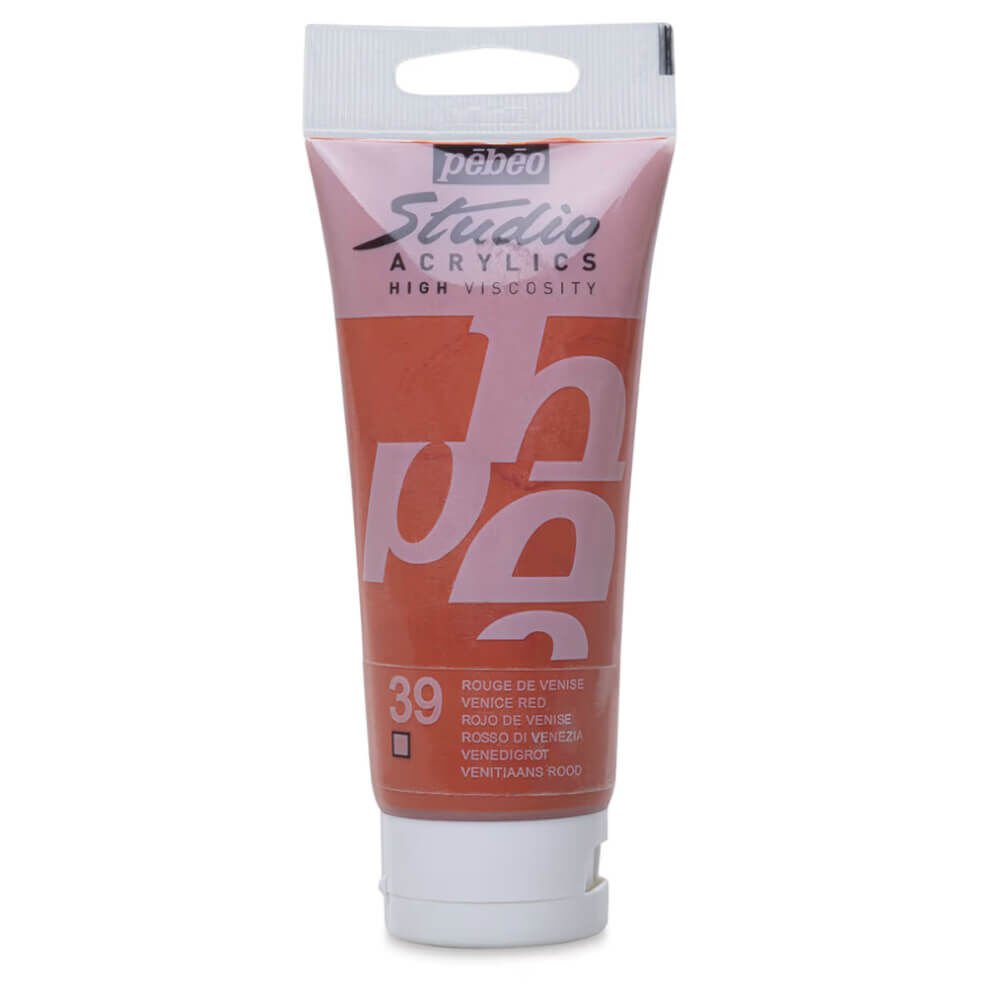 Pebeo Studio Yüksek Viskoziteli Akrilik Boya 100 ml Venice Red 39