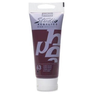 Pebeo Studio Yüksek Viskoziteli Akrilik Boya 100 ml Terra Rossa 63