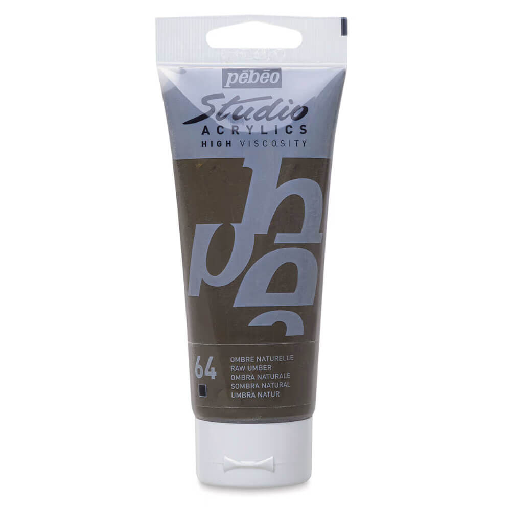 Pebeo Studio Yüksek Viskoziteli Akrilik Boya 100 ml Raw Umber 64
