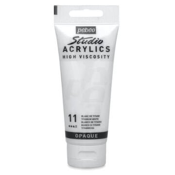 Pebeo Studio Yüksek Viskoziteli Akrilik Boya 100 ml Titanium White 11