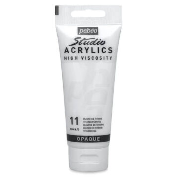 Pebeo Studio Yüksek Viskoziteli Akrilik Boya 100 ml Titanium White 11