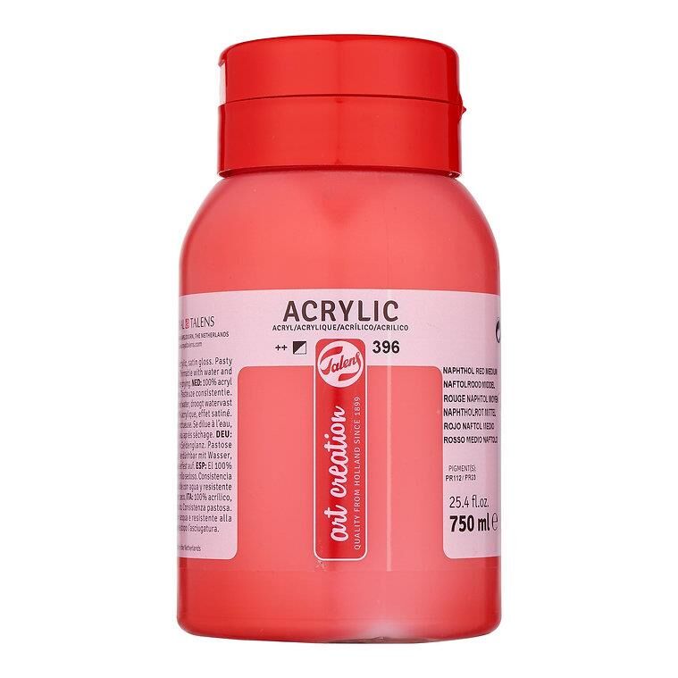 TALENS ARTCREATİON AKRİLİK 750 ML RED MEDIUM 396