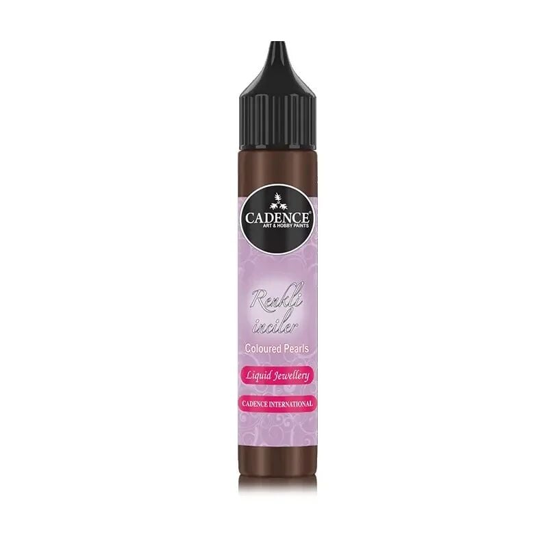 Cadence Renkli İnciler/Likit Mücevher 25ml 587 Metalik Antik Kahve