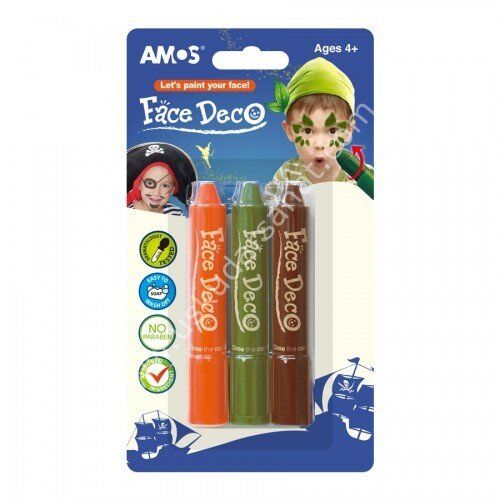 Amos Yüz Boyası  3'lü Set