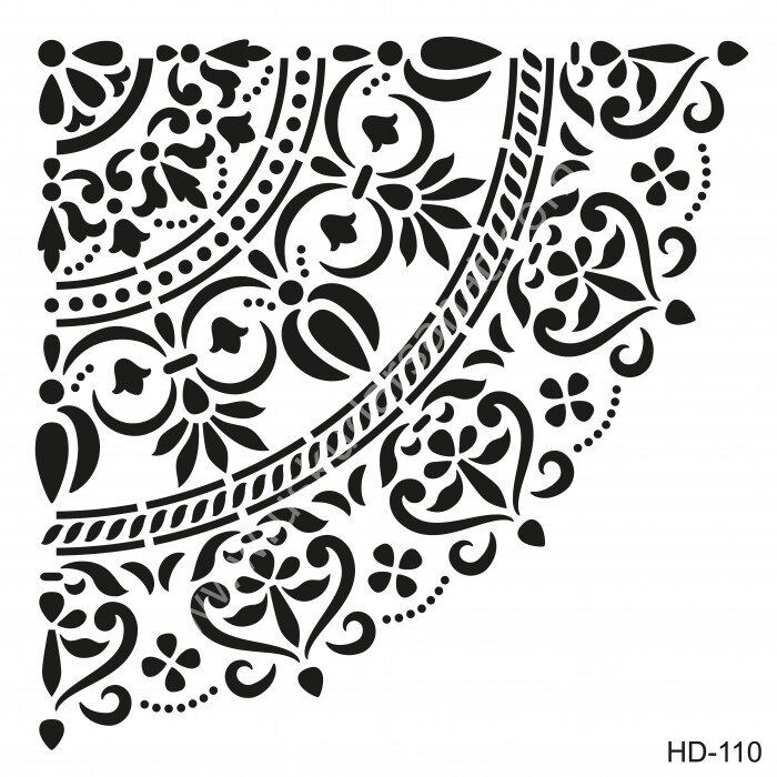 Cadence Home Decor Mobilya - Duvar Stencil 45x45cm HD-110