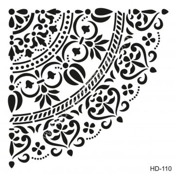 Cadence Home Decor Mobilya - Duvar Stencil 45x45cm HD-110