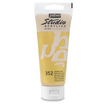 Pebeo Studio Yüksek Viskoziteli Metalik Akrilik Boya 100 ml Iridescent Gold 352
