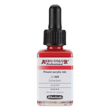 Schmincke Aero Color Profesyonel Akrilik Mürekkep 28 ml Scarlet 300