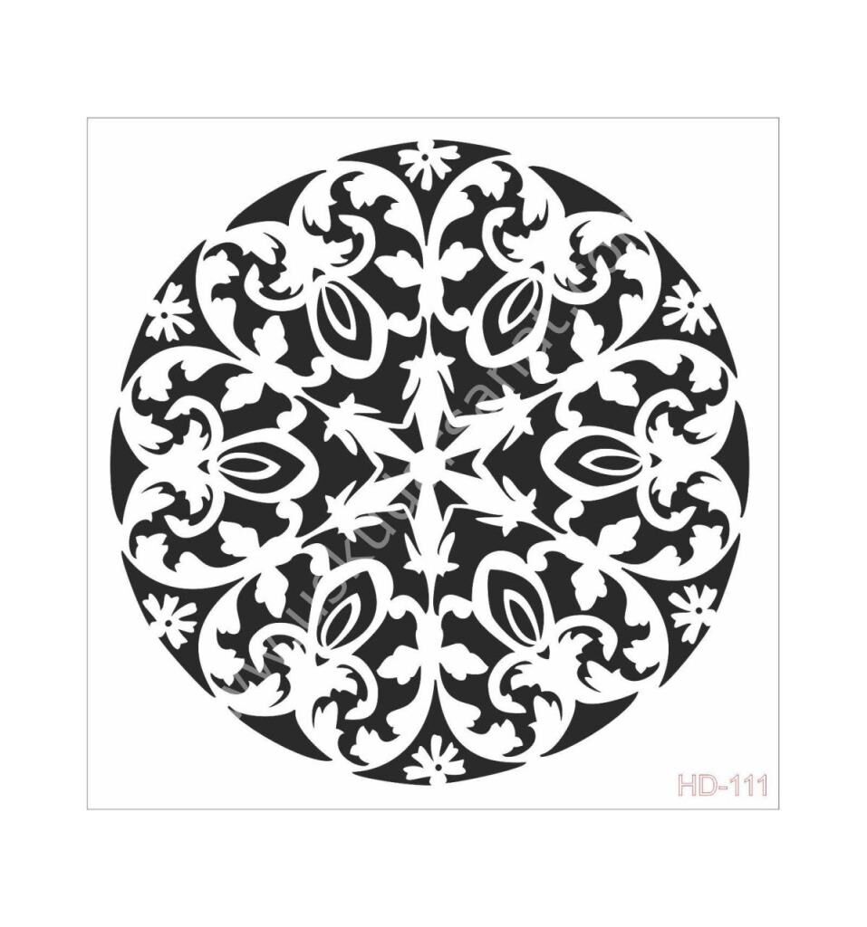 Cadence Home Decor Mobilya - Duvar Stencil 45x45cm HD-111