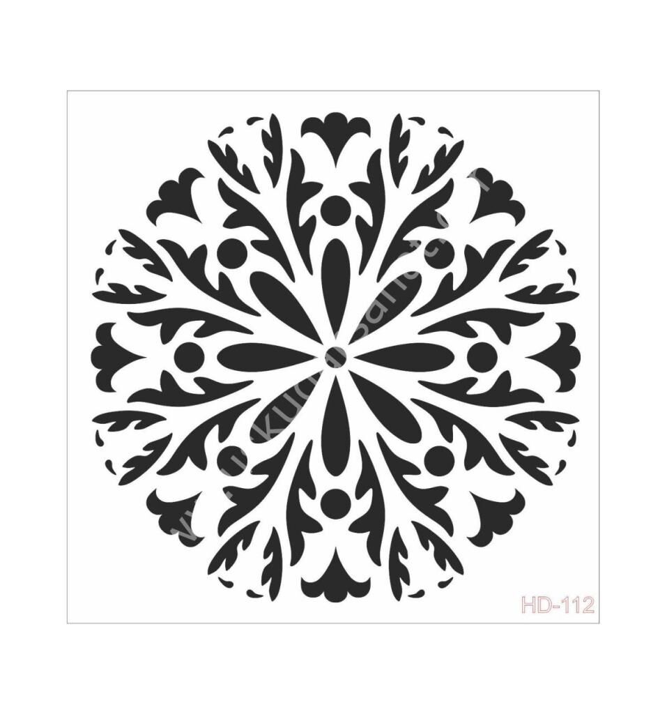 Cadence Home Decor Mobilya - Duvar Stencil 45x45cm HD-112