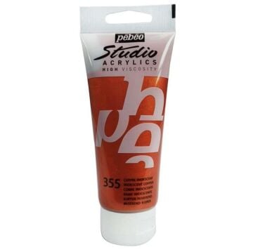 Pebeo Studio Akrilik Boya 100ml Tüp 355 Copper metallic