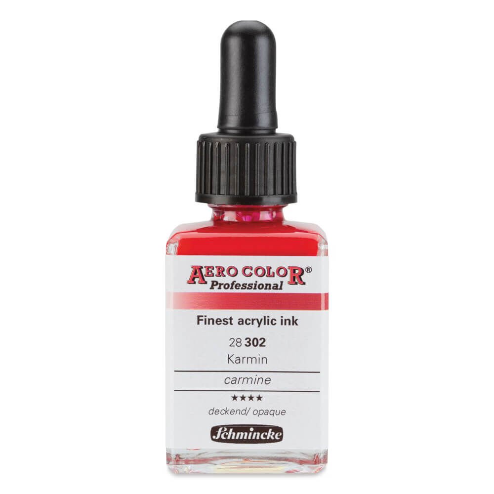 Schmincke Aero Color Profesyonel Akrilik Mürekkep 28 ml Carmine 302