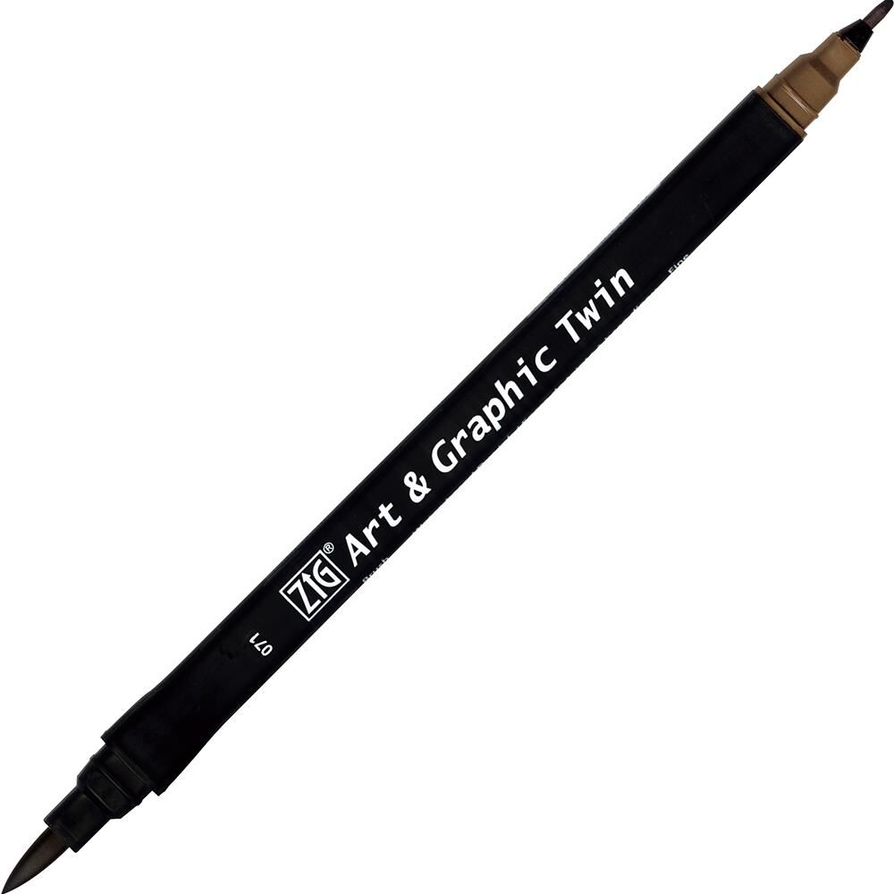 Zig Art & Graphic Twin Marker Çizim Kalemi 71 Mid. Brown