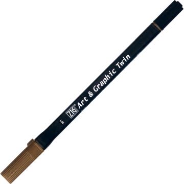 Zig Art & Graphic Twin Marker Çizim Kalemi 71 Mid. Brown