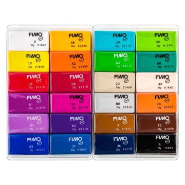 Fimo Parlak Renkler 12 li Set 24x25 gr - 8023C24-1