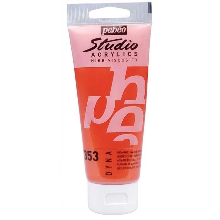 Pebeo Studio Akrilik Boya 100ml Tüp 353 Orange Yellow metallic