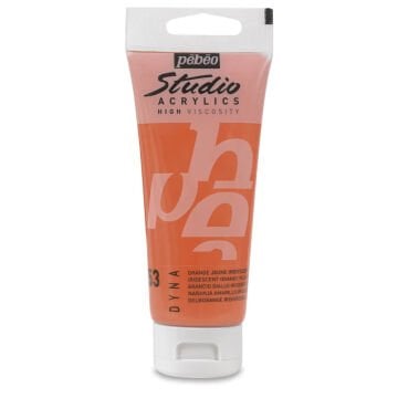 Pebeo Studio Yüksek Viskoziteli Metalik Akrilik Boya 100 ml Iridescent Orange Yellow 353